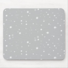 Silver Gray Starlight Mousepad