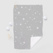 Silver Gray Starlight Muster Golfhandtuch (Insitu)