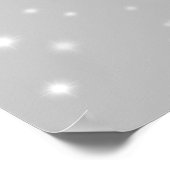 Silver Gray Starlight Muster Poster (Ecke)