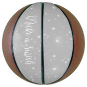 Silver Gray Starlight Wish Pub Basketball (Vertikal)