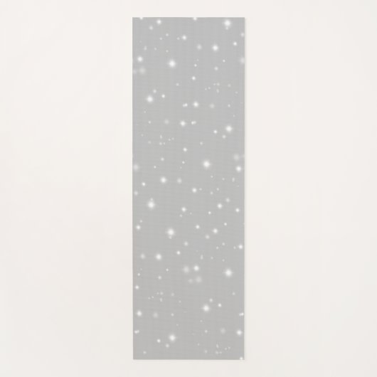 Silver Gray Starlight Yogamatte (Vorderseite)