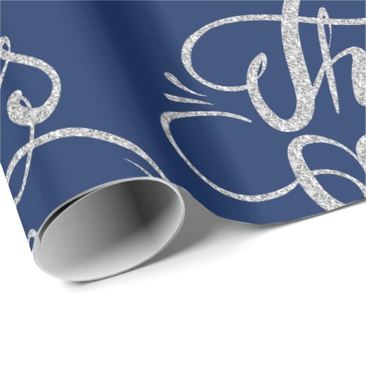 Silver Gray Text Design - Erntedank Geschenkpapier (Rolleneckpunkt)