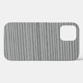 Silver Gray Unique Modern Stripmuster Case-Mate iPhone Hülle (Rückseite (Horizontal))