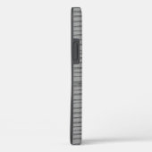 Silver Gray Unique Modern Stripmuster Case-Mate iPhone Hülle (Rückseite / Rechts)