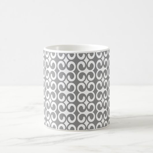 Silver Gray Unique Muster Kaffeetasse (Mittel)