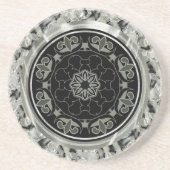 Silver Gray Verziert Celtic Design Sandstein Untersetzer (Vorne)