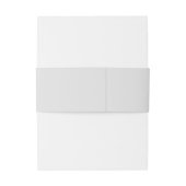 Silver Gray Wedding Einladungsbanderole (Rückseitenbeispiel)