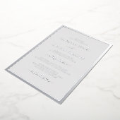Silver Gray Wedding Folieneinladung (Gedreht)