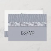 Silver Gray Wedding RSVP (Vorne/Hinten)