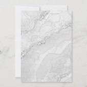 Silver Gray White Agate First Heilige Kommunion Gi Einladung (Rückseite)