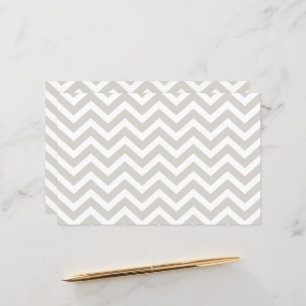 Silver Gray & White Zickzack Wedstock