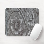 Silver Gray Woven Pattern Mousepad (Mit Mouse)