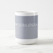 Silver Gray Zebra Fur Print Kaffeetasse (Mittel)