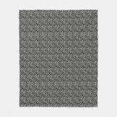 Silver Gray Zebra Stripes Muster Fleecedecke (Vorderseite)