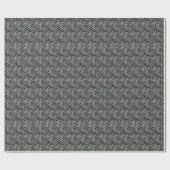 Silver Gray Zebra Stripes Muster Geschenkpapier (Flach)
