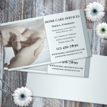 Silver Gray Zuhause Health Aide Business Card