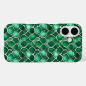 Silver Green Abstrakt Case-Mate iPhone Hülle (Rückseite (Horizontal))