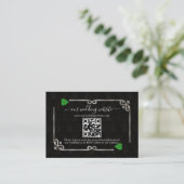 Silver Green QR Parco Tassino Casino Begleitkarte (Stehend Vorderseite)