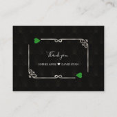 Silver Green QR Parco Tassino Casino Begleitkarte (Rückseite)