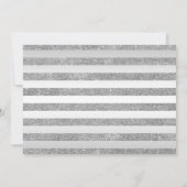 Silver Green Quinceanera Party mit Foto Einladung (Rückseite)