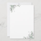 Silver Green und Blue Balloon Baby Shower Invit Einladung (Rückseite)