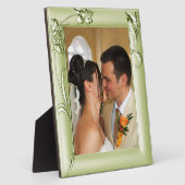 Silver Green Wedding Tinted & Blume 1 Foto hinzufü Fotoplatte (Seite)