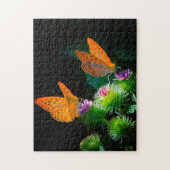 Silver grenzte Fritillary Butterfly an. Puzzle (Vertikal)
