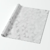 Silver Grey Geometric Diamonds Shape Geschenkpapier (Ungerollt)