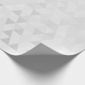 Silver Grey Geometric Diamonds Shape Geschenkpapier (Ecke)