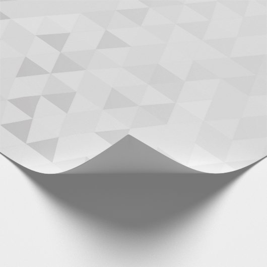Silver Grey Geometric Diamonds Shape Geschenkpapier (Ecke)
