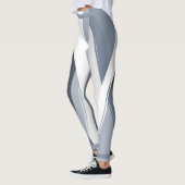 Silver Grey Geometric Women's Leggings (Links)