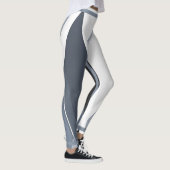 Silver Grey Geometric Women's Leggings (Rechts)
