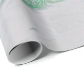 Silver Grey Green Emerald Mint Marble Shiny Glam Geschenkpapier (Rolleneckpunkt)