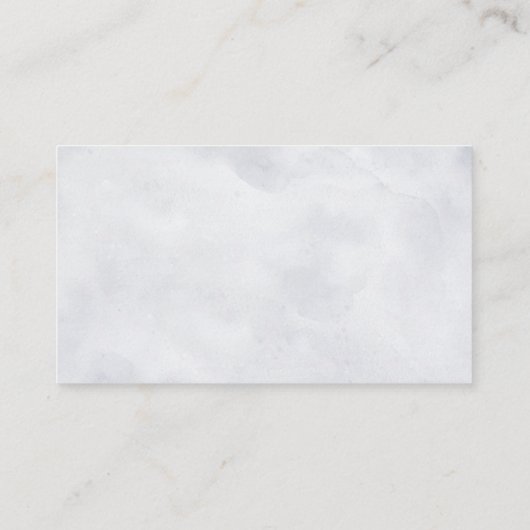 Silver Grey Ivory Floral Winter Wedding Empfang Begleitkarte (Rückseite)