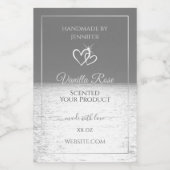 Silver Grey Ocean Sunset Product Packaging Labels Lebensmitteletikett (Einzelnes Label)