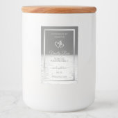 Silver Grey Ocean Sunset Product Packaging Labels Lebensmitteletikett (Vorderseite)