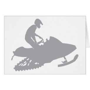 Silver Grey Snowmobiler