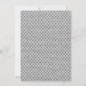 Silver Grey SPOT ELEGANT WEDING Einladung (Rückseite)