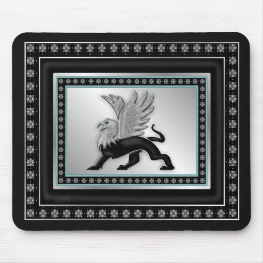 Silver Griffin Mousepad (Vorne)