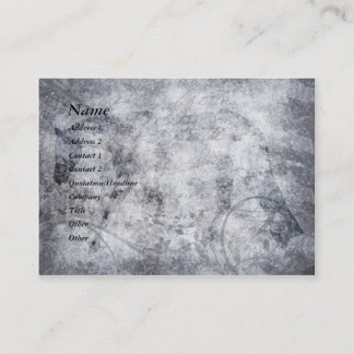 Silver Grunge English Horse Business Card Visitenkarte