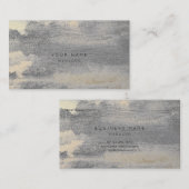 Silver Grungy Foxier Gold Zementkarte Terminkarte (Vorne/Hinten)