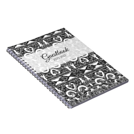 Silver Guestbook Notizblock (Rechte Seite)