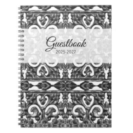 Silver Guestbook Notizblock