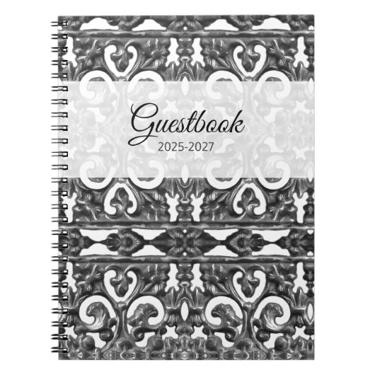 Silver Guestbook Notizblock (Vorderseite)