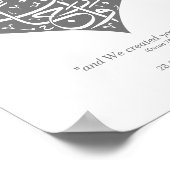 Silver haben wir Sie in Pairs Nikkah Poster erstel (Ecke)