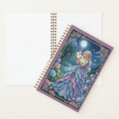 Silver Hair Fairy & Shimmering Petal Gown Journal Notizblock (Innen)