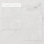 Silver Hair Headband Display Card Visitenkarte (Vorne/Hinten)