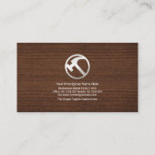 Silver Hammer Timber Zuhause Green Landscaping Visitenkarte (Rückseite)