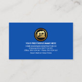 Silver Handyman Tools Sprocket Visitenkarte (Rückseite)