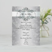 Silver Happiness Foil Wedding Invitation Foil Invi Folieneinladung (Stehend vorne)